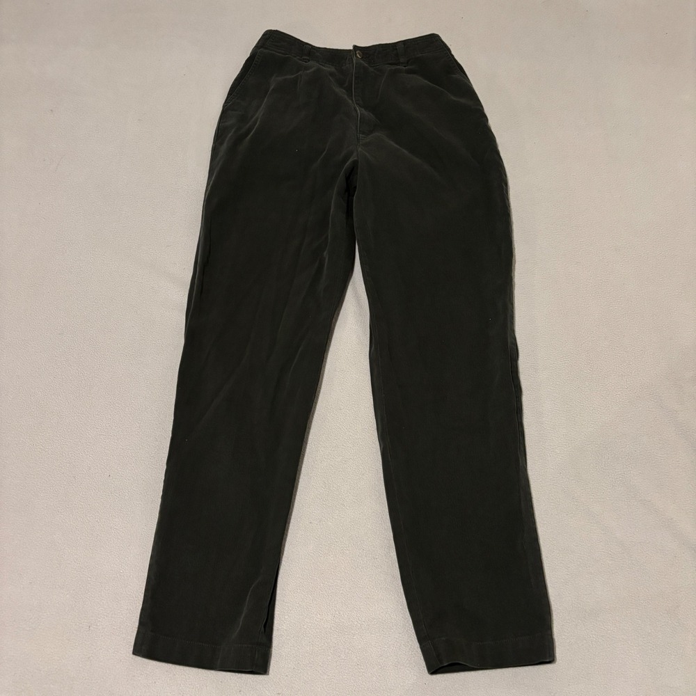 LL Bean Pants Womens Size 12 Green Preppy Academic School University Casual